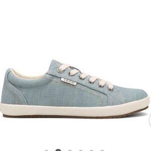 Taos Footwear Light Blue Canvas Star Sneakers 8